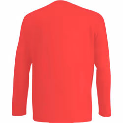 Fruit Of The Loom Mens Valueweight Crew Neck Long Sleeve T-Shirt - S, Red