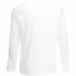 Fruit Of The Loom Mens Valueweight Crew Neck Long Sleeve T-Shirt - XL, White