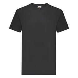 Fruit Of The Loom Mens Super Premium Short Sleeve Crew Neck T-Shirt - 2XL, Black