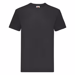 Fruit Of The Loom Mens Super Premium Short Sleeve Crew Neck T-Shirt - 3XL, Black