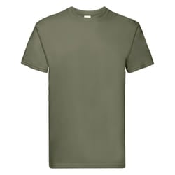 Fruit Of The Loom Mens Super Premium Short Sleeve Crew Neck T-Shirt - M, Classic Olive
