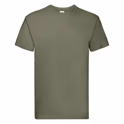 Fruit Of The Loom Mens Super Premium Short Sleeve Crew Neck T-Shirt - 2XL, Classic Olive