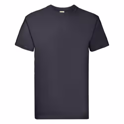 Fruit Of The Loom Mens Super Premium Short Sleeve Crew Neck T-Shirt - M, Deep Navy
