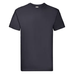 Fruit Of The Loom Mens Super Premium Short Sleeve Crew Neck T-Shirt - M, Deep Navy