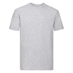 Fruit Of The Loom Mens Super Premium Short Sleeve Crew Neck T-Shirt - XL, Heather Grey