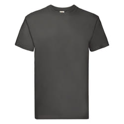 Fruit Of The Loom Mens Super Premium Short Sleeve Crew Neck T-Shirt - XL, Light Graphite