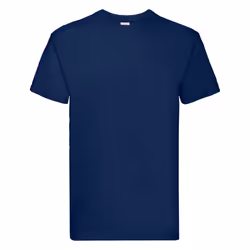 Fruit Of The Loom Mens Super Premium Short Sleeve Crew Neck T-Shirt - 2XL, Navy