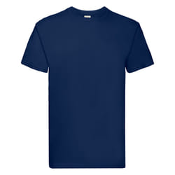 Fruit Of The Loom Mens Super Premium Short Sleeve Crew Neck T-Shirt - 2XL, Navy