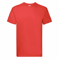 Fruit Of The Loom Mens Super Premium Short Sleeve Crew Neck T-Shirt - S, Red