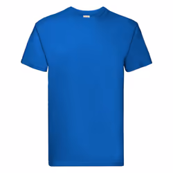 Fruit Of The Loom Mens Super Premium Short Sleeve Crew Neck T-Shirt - L, Royal