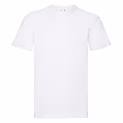 Fruit Of The Loom Mens Super Premium Short Sleeve Crew Neck T-Shirt - 2XL, White
