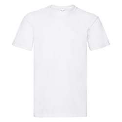 Fruit Of The Loom Mens Super Premium Short Sleeve Crew Neck T-Shirt - 2XL, White