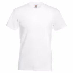 Fruit Of The Loom Mens Valueweight V-Neck, Short Sleeve T-Shirt - L, White