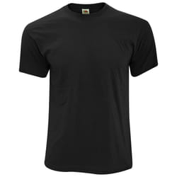 Fruit Of The Loom Mens Screen Stars Original Full Cut Short Sleeve T-Shirt - S, Black