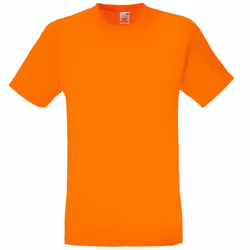 Fruit Of The Loom Mens Screen Stars Original Full Cut Short Sleeve T-Shirt - XL, Orange