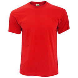 Fruit Of The Loom Mens Screen Stars Original Full Cut Short Sleeve T-Shirt - L, Red