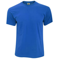 Fruit Of The Loom Mens Screen Stars Original Full Cut Short Sleeve T-Shirt - L, Royal