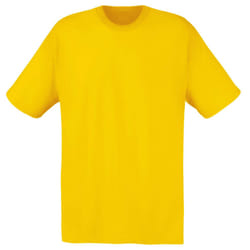 Fruit Of The Loom Mens Screen Stars Original Full Cut Short Sleeve T-Shirt - XL, Sunflower