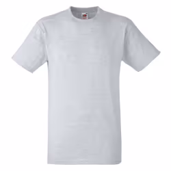 Fruit Of The Loom Mens Heavy Weight BelcoroÂ® Cotton Short Sleeve T-Shirt - 2XL, Heather Grey