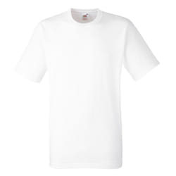 Fruit Of The Loom Mens Heavy Weight BelcoroÂ® Cotton Short Sleeve T-Shirt - 3XL, White