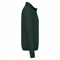 Fruit Of The Loom Mens Zip Neck Sweatshirt - S, Bottle Green