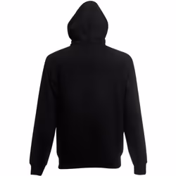 Fruit Of The Loom Mens Zip Through Hooded Sweatshirt / Hoodie - 2XL, Black