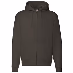 Fruit Of The Loom Mens Zip Through Hooded Sweatshirt / Hoodie - XL, Charcoal