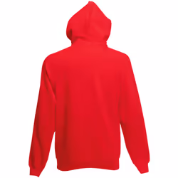 Fruit Of The Loom Mens Zip Through Hooded Sweatshirt / Hoodie - L, Red