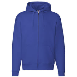Fruit Of The Loom Mens Zip Through Hooded Sweatshirt / Hoodie - 2XL, Royal