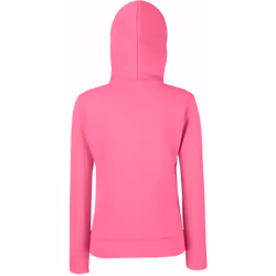 Fruit Of The Loom Ladies Lady Fit Hooded Sweatshirt / Hoodie - M, Fuchsia