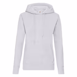Fruit Of The Loom Ladies Lady Fit Hooded Sweatshirt / Hoodie - M, Heather Grey