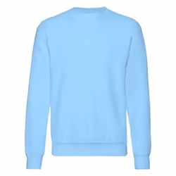 Fruit Of The Loom Mens Set-In Belcoro® Yarn Sweatshirt - S, Sky Blue