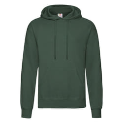 Fruit Of The Loom Mens Hooded Sweatshirt / Hoodie - 2XL, Bottle Green