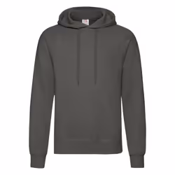 Fruit Of The Loom Mens Hooded Sweatshirt / Hoodie - L, Light Graphite