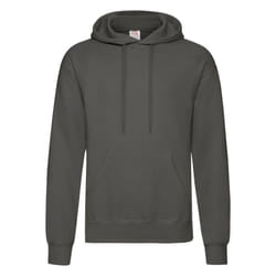 Fruit Of The Loom Mens Hooded Sweatshirt / Hoodie - XL, Light Graphite