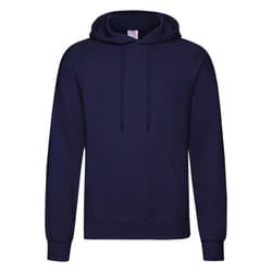 Fruit Of The Loom Mens Hooded Sweatshirt / Hoodie - S, Navy