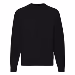 Fruit Of The Loom Mens Raglan Sleeve BelcoroÂ® Sweatshirt - S, Black