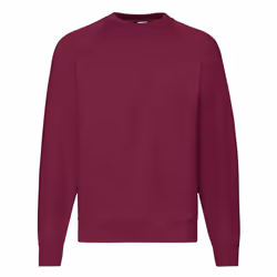 Fruit Of The Loom Mens Raglan Sleeve Belcoro® Sweatshirt - XL, Burgundy