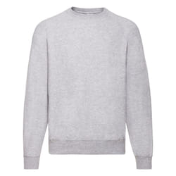 Fruit Of The Loom Mens Raglan Sleeve BelcoroÂ® Sweatshirt - XL, Heather Grey