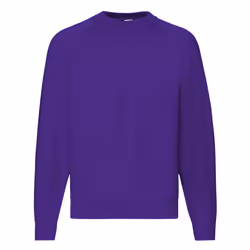 Fruit Of The Loom Mens Raglan Sleeve BelcoroÂ® Sweatshirt - 2XL, Purple