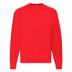 Fruit Of The Loom Mens Raglan Sleeve BelcoroÂ® Sweatshirt - XL, Red