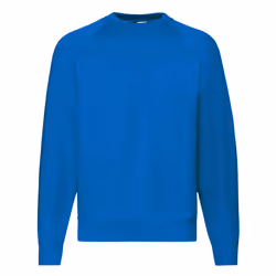 Fruit Of The Loom Mens Raglan Sleeve BelcoroÂ® Sweatshirt - L, Royal