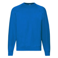 Fruit Of The Loom Mens Raglan Sleeve BelcoroÂ® Sweatshirt - L, Royal