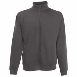Fruit Of The Loom Mens Full Zip Sweat Jacket - 2XL, Light Graphite