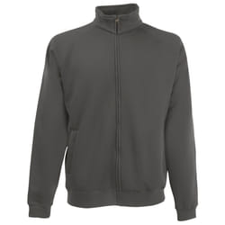 Fruit Of The Loom Mens Full Zip Sweat Jacket - 2XL, Light Graphite