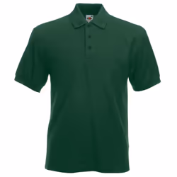 Fruit Of The Loom Mens 65/35 Heavyweight Pique Short Sleeve Polo Shirt - XL, Bottle Green