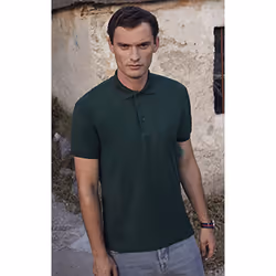 Fruit Of The Loom Mens 65/35 Heavyweight Pique Short Sleeve Polo Shirt - XL, Bottle Green