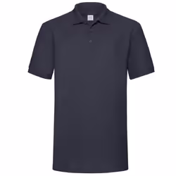 Fruit Of The Loom Mens 65/35 Heavyweight Pique Short Sleeve Polo Shirt - 2XL, Deep Navy