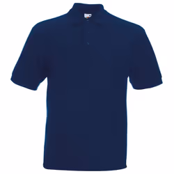 Fruit Of The Loom Mens 65/35 Heavyweight Pique Short Sleeve Polo Shirt - S, Navy