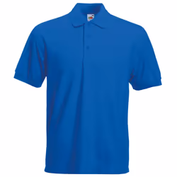 Fruit Of The Loom Mens 65/35 Heavyweight Pique Short Sleeve Polo Shirt - M, Royal